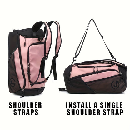 Travel Backpack for WomenLarge Capacity Travel Bag- Versatile Gym And Business Trip Luggage with Shoe Pouch Casual Daypack for Weekender Business Hiking, Pink