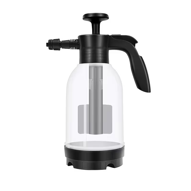 Manual Pressure Foam Sprayer 2L Handheld Garden Pump Sprayer Car Wash Foam with Thickened Pressure Bar Handle for Home Gardening Car Washing