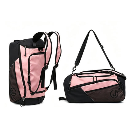 Travel Backpack for WomenLarge Capacity Travel Bag- Versatile Gym And Business Trip Luggage with Shoe Pouch Casual Daypack for Weekender Business Hiking, Pink