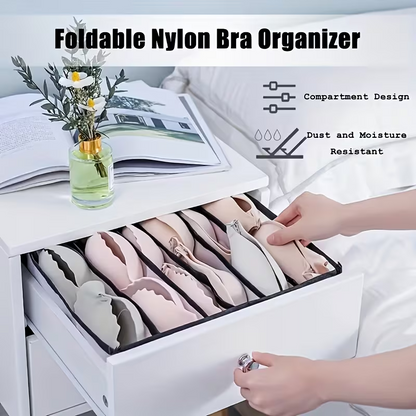 5-Pack Foldable Underwear Organizer, Drawer Divider with 11 Grids, Non-Woven Fabric Storage Box for Socks Bra Closet Organization
