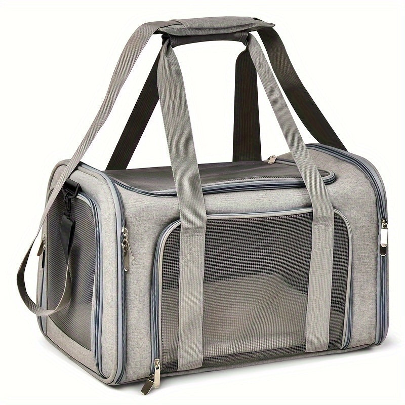 Cat Carriers Dog Carrier Pet Carrier For Small / Medium Cats Dogs Puppies (Up To 25lbs), Airline Approved Small Dog Carrier Soft Sided, Collapsible Waterproof Travel Puppy Carrier