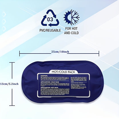 3-Pack Reusable Hot and Cold Gel Ice Pack Set for elbows, ankles, back, and shoulders, with adjustable straps