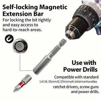 83 Rainbow Magic Box Electric Screwdriver Bit Kit - Compatible with Hexagonal, Cross, and Manual Drills - Durable Hard Alloy Material, Suitable for Precise Operations in Narrow Spaces
