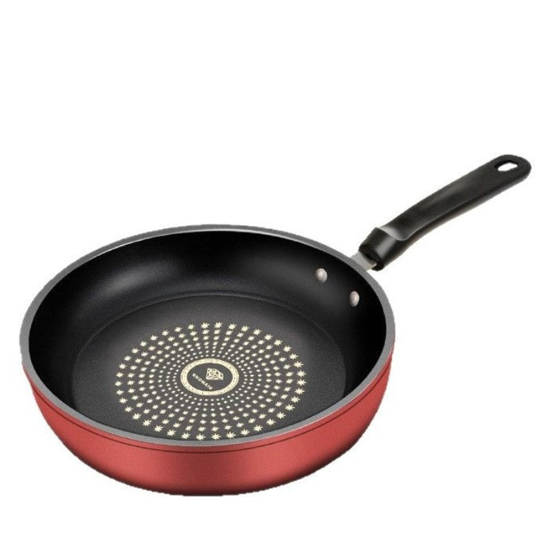 26cm Cast Iron Non-Stick Frying Pan - Lightweight Smokeless Skillet, Induction Compatible for Gas and Smooth Top Stovetops, Ideal for Steak, Pancakes, and Breakfast Cooking