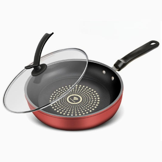 26cm Cast Iron Non-Stick Frying Pan - Lightweight Smokeless Skillet, Induction Compatible for Gas and Smooth Top Stovetops, Ideal for Steak, Pancakes, and Breakfast Cooking