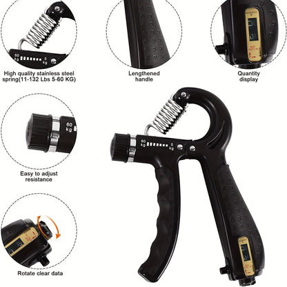 Grip Strengthener Forearm Strengthener Hand Grips Strengthener Kit - 5 Pack Adjustable Resistance，Forearm Strengthener, Hand Exerciser for Muscle Building - No Batteries Required