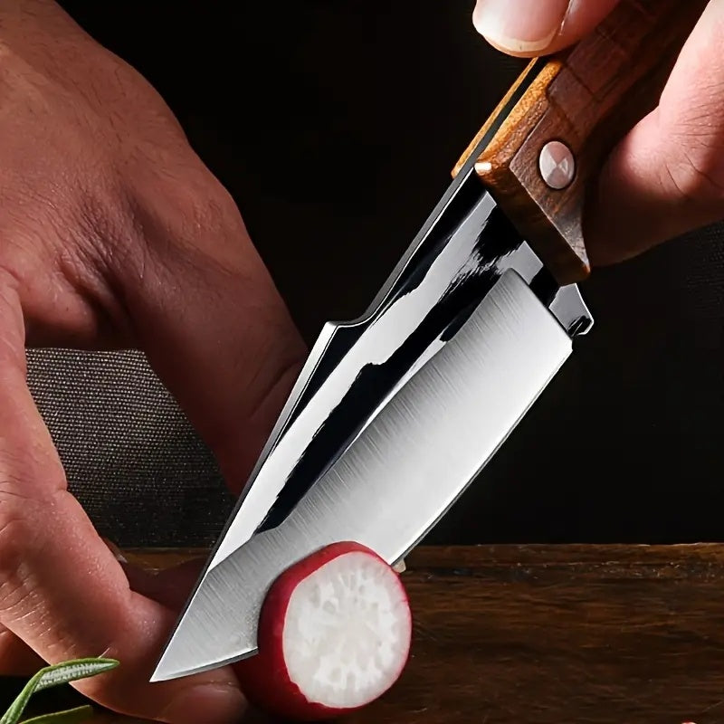 3-piece multifunctional boning knife set, specialized cutting tools, Japanese stainless steel cooking knives, ultra-sharp knives, chef's knives with sheaths, skinning knives for kitchens and butcheries, high-carbon steel meat knives for outdoor and b