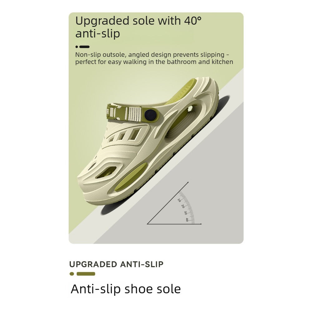 Men's Summer Outdoor EVA Slip-On Crocs - Non-Slip, Comfortable, Arch Support Clogs for Easy Wear and All-Day Comfort - Ideal Footwear for Leisure and Casual Outings