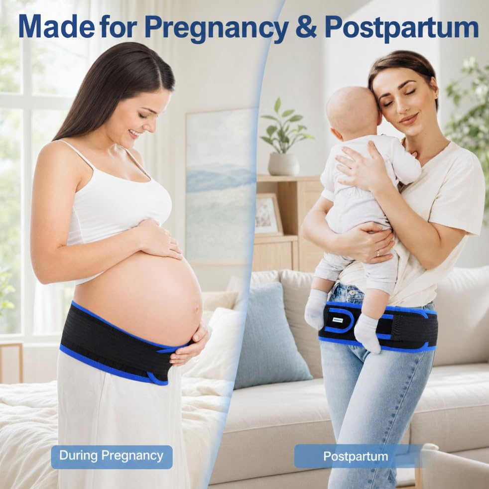 Unisex Sacroiliac Joint Strap, Hip And Pelvic Suitable - Adjustable Lower Abdominal Compression Design, Stable Sacroiliac Joint - Suitable for Both Men And Women, Daily Wear