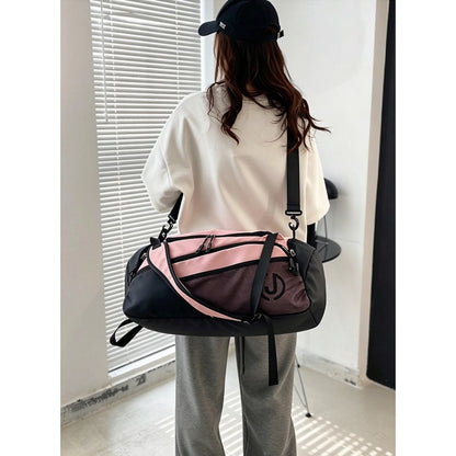 Travel Backpack for WomenLarge Capacity Travel Bag- Versatile Gym And Business Trip Luggage with Shoe Pouch Casual Daypack for Weekender Business Hiking, Pink