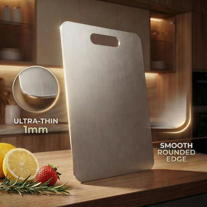 Titanium Cutting Board, NonToxic MetalChopping BoardSet, DishwasherSafe & Warp Proof