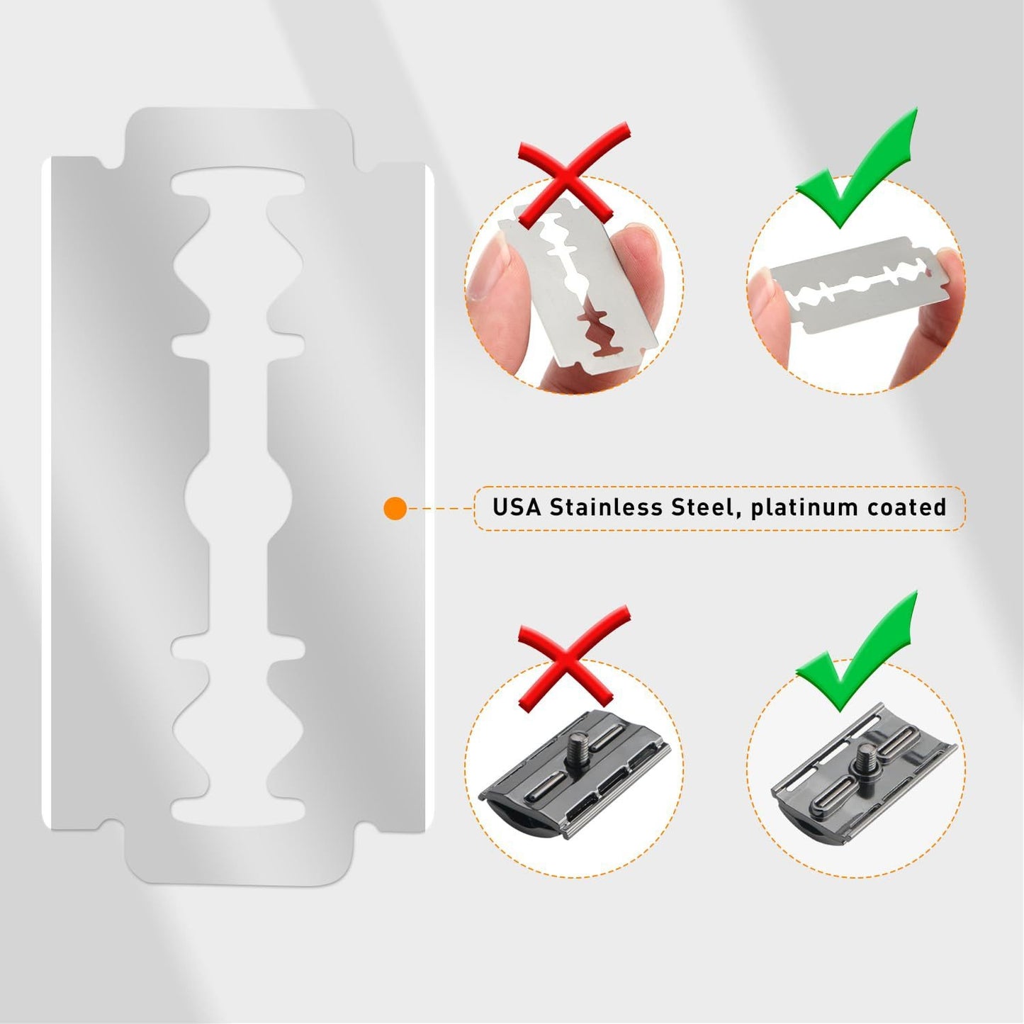 Matte Black Safety Razors for Men and Women, Reusable Single Blade Razor | with 10 Platinum Coated Double Edge Blades & Blade Disposal Pouch, Smooth Close Comfort Shave, Eco-Friendly & Plastic Free