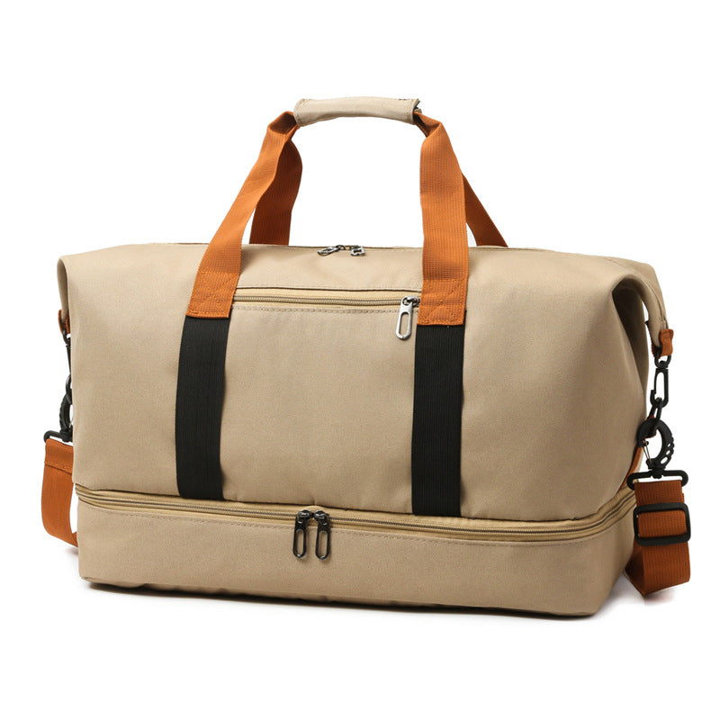 Travel bag, short-distance travel luggage bag, large capacity, lightweight, dry and wet separation, personal item travel bag, shoe bag, convenient bag for business trip