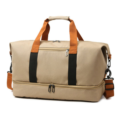 Travel bag, short-distance travel luggage bag, large capacity, lightweight, dry and wet separation, personal item travel bag, shoe bag, convenient bag for business trip