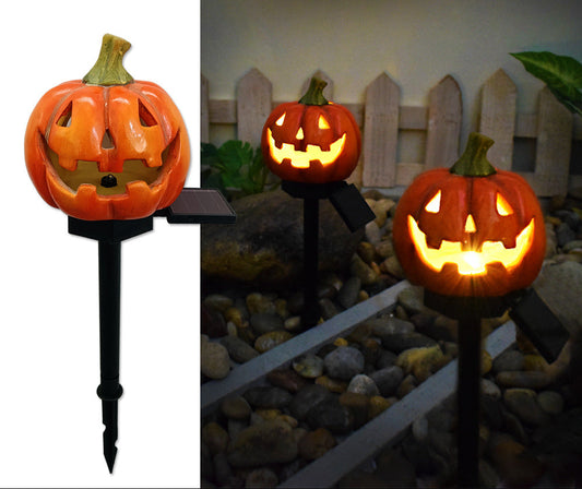 Pumpkin Solar Light - LED Waterproof Pumpkin Light for Garden, Balcony, Yard, Lawn, Pathway, Walkway - Garden Solar Powered Outdoor Decor,Stunning Halloween Decorations（4pcs）