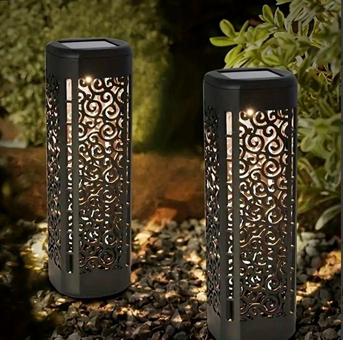Solar Lights Outdoor,4 Pack Solar Pathway Lights for Your Garden, Landscape, Path, Yard, Patio, Driveway,Walkway Decor