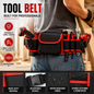 Adjustable Electrician's Tool Bag, Suitable for Hardware Repair and Maintenance, Also Equipped with a Multi-Functional Cloth Bag (Without Tools)