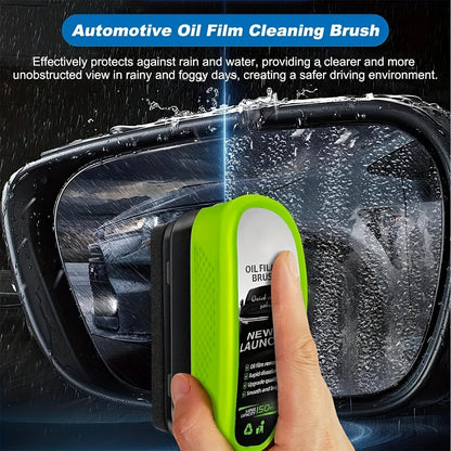2-Pack Oil-Free Car Window Brushes - Perfect for Removing Oil Films & Ensuring Clear Windshields - Multi-Purpose Scrubbers for Clothes, Shoes, and Bathroom Surface Stains