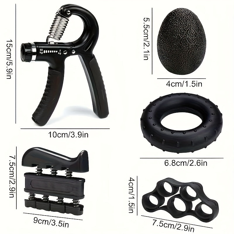 Grip Strengthener Forearm Strengthener Hand Grips Strengthener Kit - 5 Pack Adjustable Resistance，Forearm Strengthener, Hand Exerciser for Muscle Building - No Batteries Required