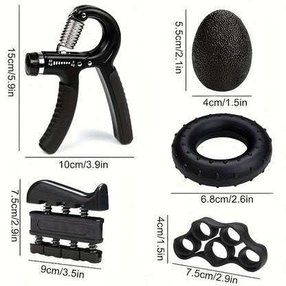 Grip Strengthener Forearm Strengthener Hand Grips Strengthener Kit - 5 Pack Adjustable Resistance，Forearm Strengthener, Hand Exerciser for Muscle Building - No Batteries Required