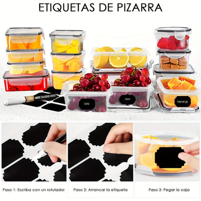 24-Piece Food Storage Container Set, Leak-Proof Bento Lunch Box, Microwave & Dishwasher Safe, Meal Prep, Fridge Organizer, Kitchen Organization Essentials