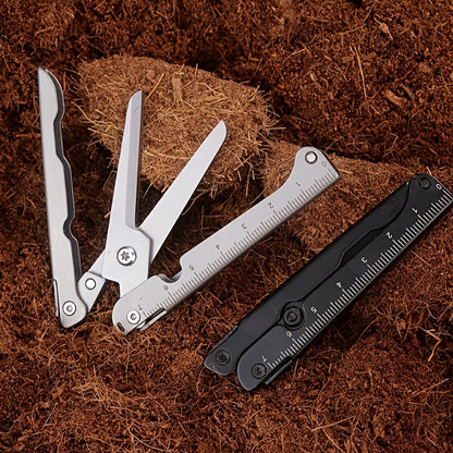 1pc Folding Mini Scissors - Sharp Stainless Steel Blades, Compact Portable Design for Camping, Home & Car Use - Durable Ergonomic Handle, Perfect Holiday Gift for Outdoor Enthusiasts