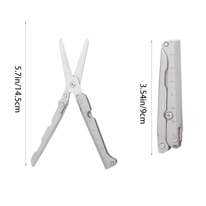 1pc Folding Mini Scissors - Sharp Stainless Steel Blades, Compact Portable Design for Camping, Home & Car Use - Durable Ergonomic Handle, Perfect Holiday Gift for Outdoor Enthusiasts