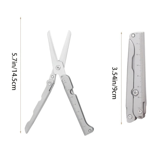 1pc Folding Mini Scissors - Sharp Stainless Steel Blades, Compact Portable Design for Camping, Home & Car Use - Durable Ergonomic Handle, Perfect Holiday Gift for Outdoor Enthusiasts