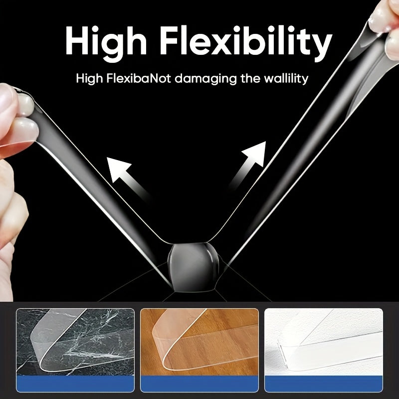 Double Sided Tape Heavy Duty, Removable Reusable Multipurpose Tape for Carpet Mats/Photos Frames/Craft Wall Mounting (1m*3cm*1mm)
