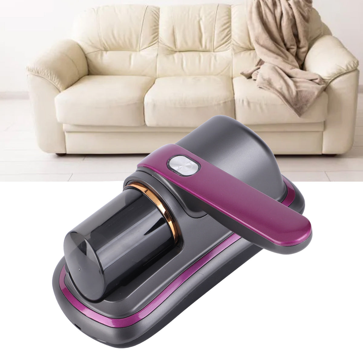 Mattress Vacuum Cleaner -  Cordless Bed Vacuum Cleaner, Powered by UV-C Light & Ultrasonic Technology,8000pa Strong Suction,Low Noise,Suitable for Dust, Pet Hair, Etc.
