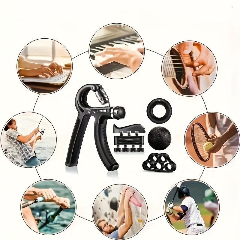 Grip Strengthener Forearm Strengthener Hand Grips Strengthener Kit - 5 Pack Adjustable Resistance，Forearm Strengthener, Hand Exerciser for Muscle Building - No Batteries Required