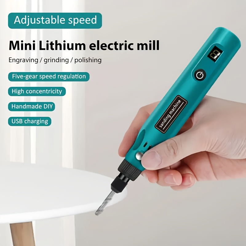 Rotary Tool Kit:  Power Hand Rotary Tools Mini for Wood/Metal, Electric Grinder Drill Machine Set with Flex Shaft for Carving, Cutting, Sanding, Grinding, Polishing, Engraving
