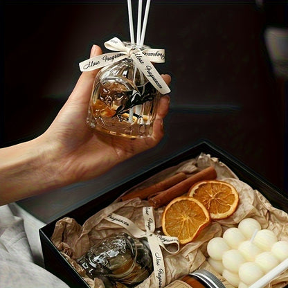 Aromatic Candle Gift Set | Creative Glass Cup Indoor Scented Candles | Atmosphere Enhancing Fragrance Gifts - Perfect Christmas Gift