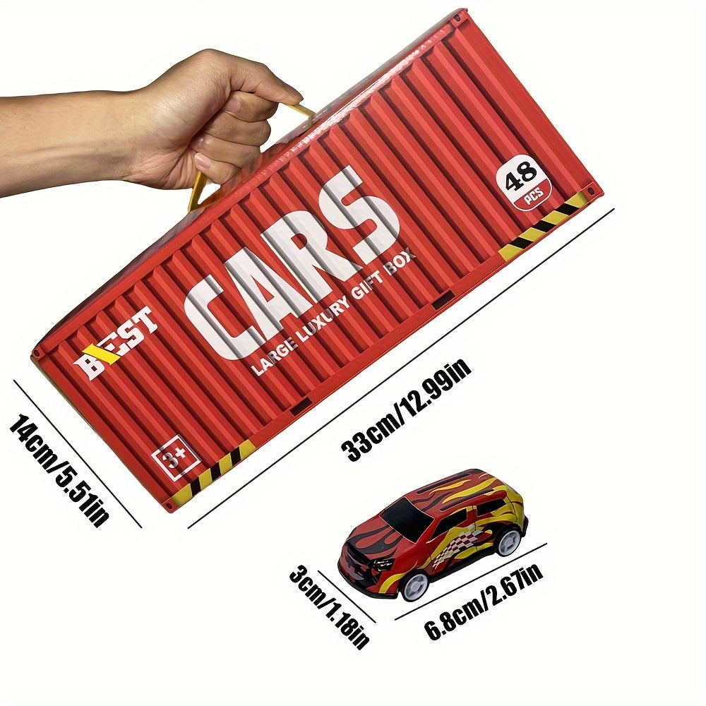 48PCS Metal Pull Back Cars Toy for Kids, Toy Cars for Kids Ages 3-12, Race Cars Party Favors for Kid Toys, Party Favors Birthday Gift for Boys Girls