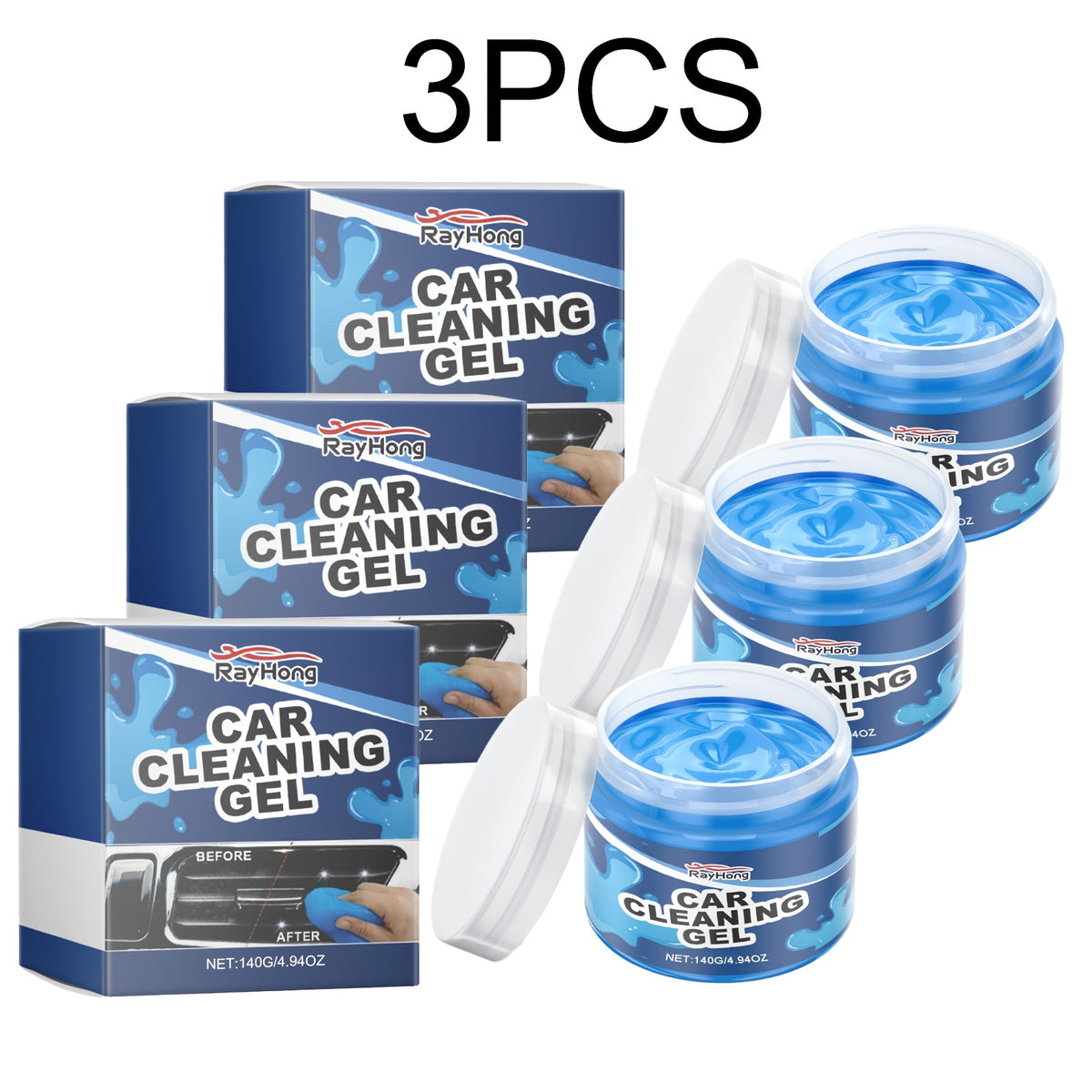 Car Cleaning Gel Car Clean Putty, Universal Car Interior Cleaner Slime, Perfect Cleaning Kit Supplies, Auto Detailing Tools Car Accessories, Dust Remover Gifts for Men Women