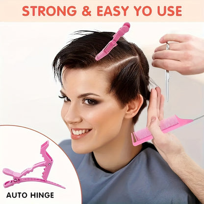 "11-Piece Professional Hair Styling Set - Durable PET Spray Bottle, Vent Brush, Shampoo Brush, Rat Tail Comb, Wide Tooth Comb, Edge Brush, Brow Brush, Crocodile Clips - Essential Hairdressing Tool Kit "