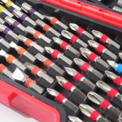 83 Rainbow Magic Box Electric Screwdriver Bit Kit - Compatible with Hexagonal, Cross, and Manual Drills - Durable Hard Alloy Material, Suitable for Precise Operations in Narrow Spaces