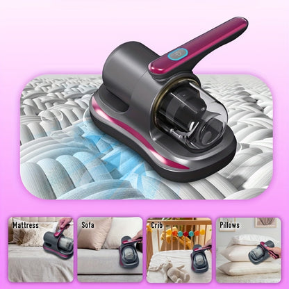 Mattress Vacuum Cleaner -  Cordless Bed Vacuum Cleaner, Powered by UV-C Light & Ultrasonic Technology,8000pa Strong Suction,Low Noise,Suitable for Dust, Pet Hair, Etc.